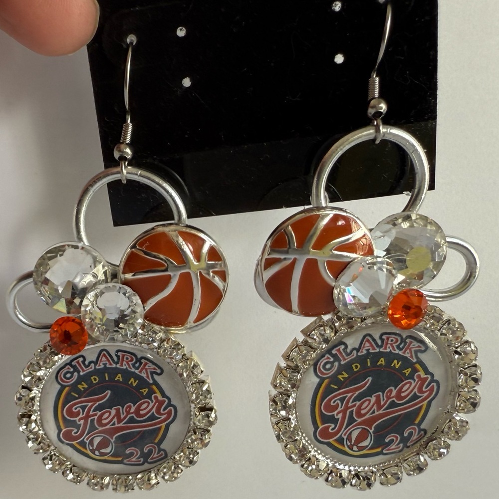 Basketball Theme Dangle Earrings